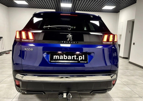 Peugeot 3008 cena 93000 przebieg: 116000, rok produkcji 2019 z Jasień małe 781